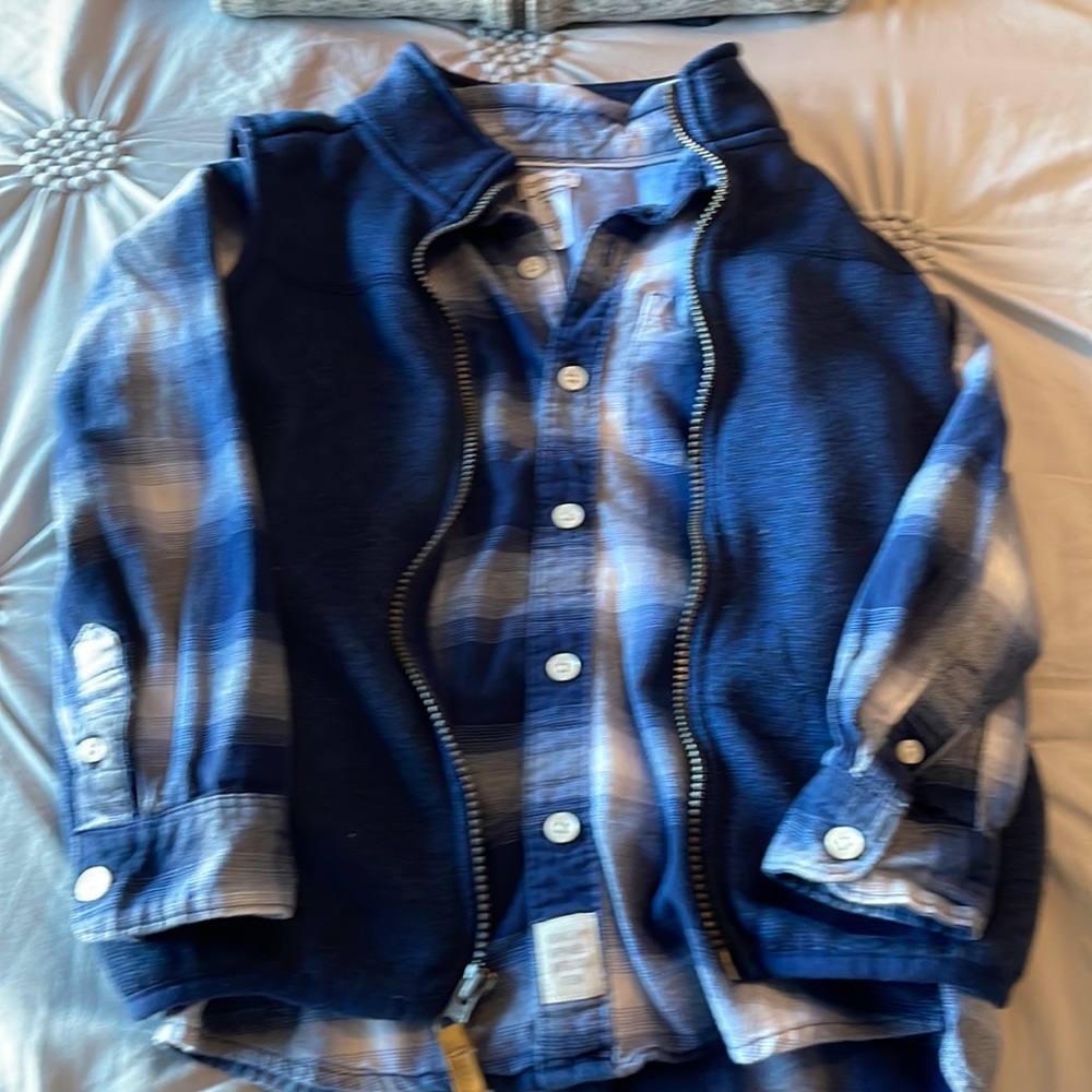 Carters vest and shirt size 7